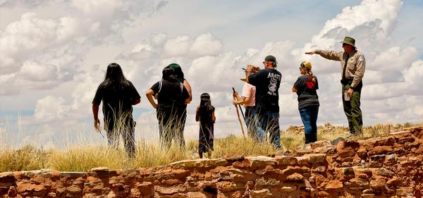 A guided hike at Homolovi State Park, with ruins and sweeping views.