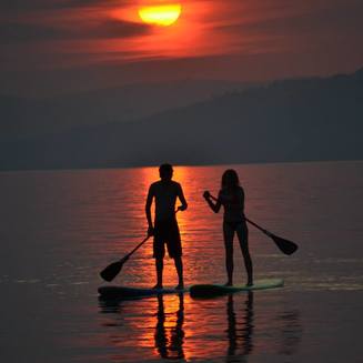 Card fill 33219812 stand up paddle board sunset